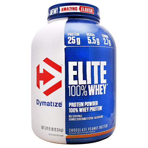 Elite 100% Whey, Chocolate Peanut Butter, 5 lbs (2.3 kg)