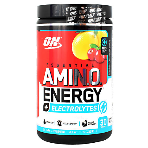 Amino Energy + Electrolytes, Cranberry Lemonade Breeze, 30 Servings (10.05 oz.)