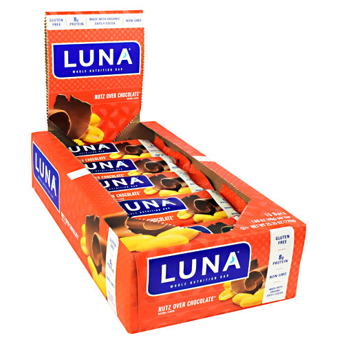 Luna Bar, Nutz Over Chocolate, 15 (1.69 oz) Bars