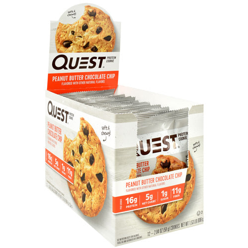 Quest Protein Cookie, Peanut Butter Chocolate Chip, 12 (2.04oz) Cookies