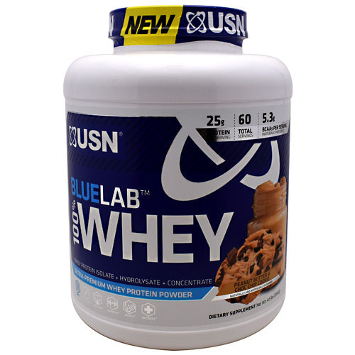 Blue Lab 100% Whey, Peanut Butter & Choc Chip Cookie, 4.5 LBS