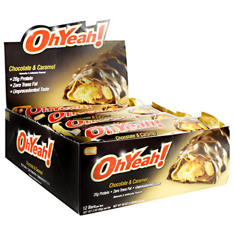 Ohyeah! Bar, Chocolate & Caramel, 12 (3 oz)