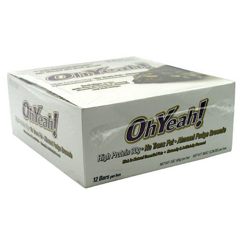 Ohyeah! Bar, Almond Fudge Brownie, 12 - 3 oz (85 g) bars [36 oz (2.25 lb)]