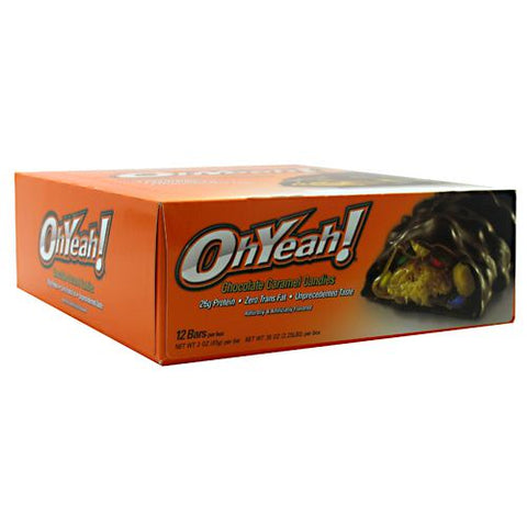 Ohyeah! Bar, Chocolate Caramel Candies, 12 per box - 3 oz (85 g) per bar