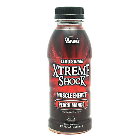 Xtreme Shock, Peach Mango, 12-12 fl oz bottles (355 mL)