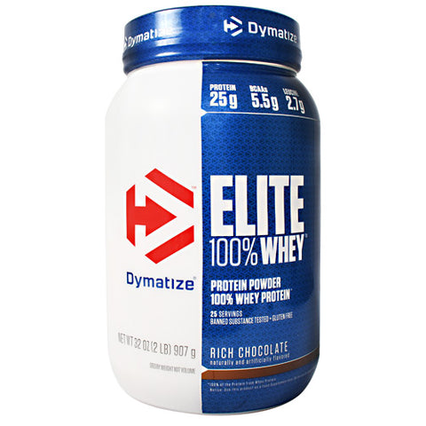 Elite 100% Whey, Rich Chocolate, 2 lbs (907g)