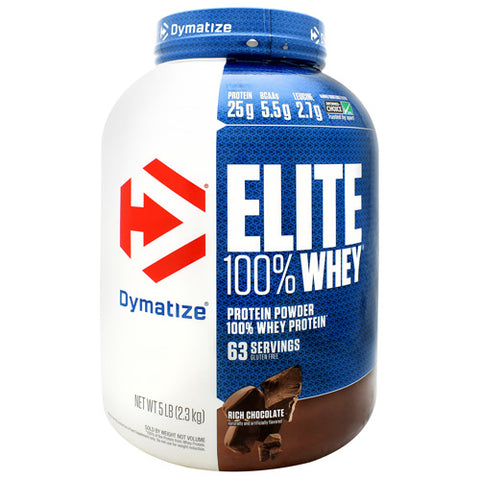 Elite 100% Whey, Rich Chocolate, 5 lbs (2.3 kg)