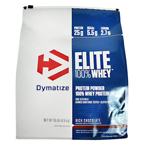 Elite 100% Whey, Rich Chocolate, 10 lbs (4.5kg)