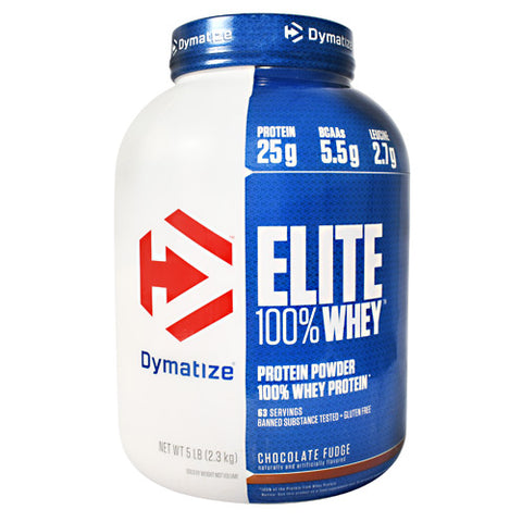 Elite 100% Whey, Chocolate Fudge, 5 lb (2.3 kg)