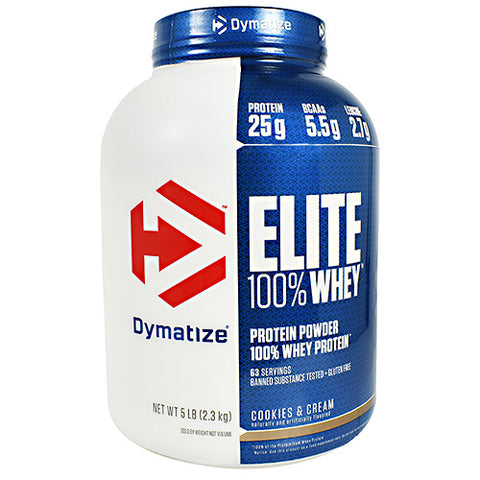 Elite 100% Whey, Cookies & Cream, 5 lbs (2.3kg)