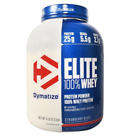 Elite 100% Whey, Strawberry Blast, 5 lbs (2.3 kg)