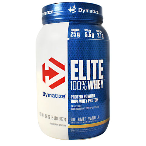 Elite 100% Whey, Gourmet Vanilla, 2 lbs (907 g)