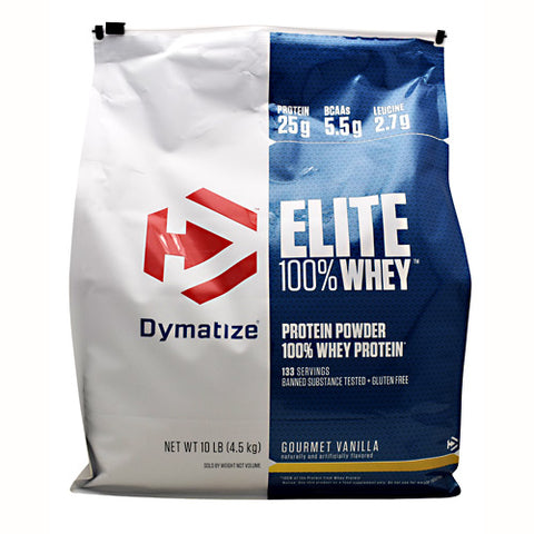 Elite 100% Whey, Gourmet Vanilla, 10 lb (4.5 kg)