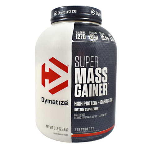 Super Mass Gainer, Strawberry, 6 lbs (2.7kg)