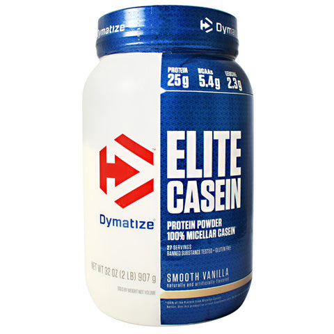 Elite Casein, Smooth Vanilla, 2 lb (907 g)