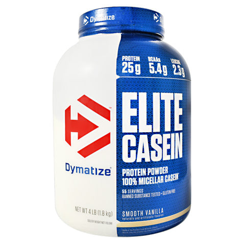 Elite Casein, Smooth Vanilla, 4 lb (1836g)