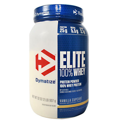 Elite 100% Whey, Vanilla Cupcake, 2 lb (907 g)