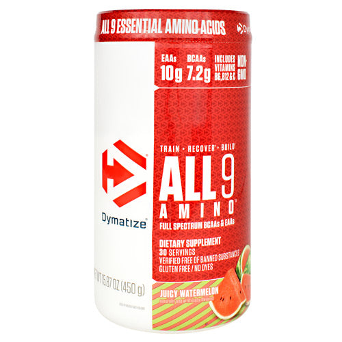 All 9 Amino, Juicy Watermelon, 30 Servings 15.87 Oz (450g)