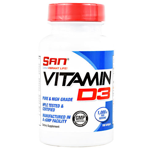 Vitamin D3, 180 Softgels, 180 Softgels