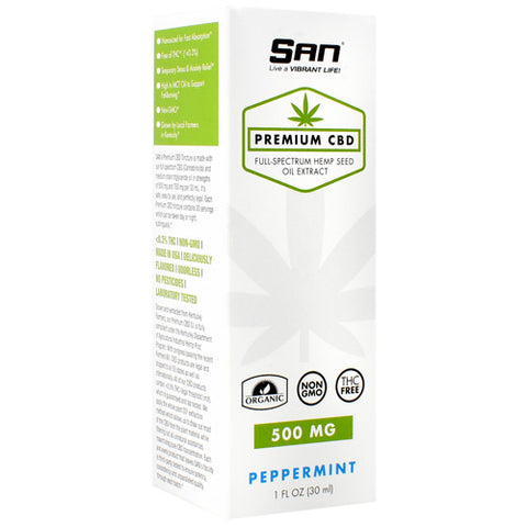 Premium Cbd, Peppermint, 500mg (1 Fl OZ)