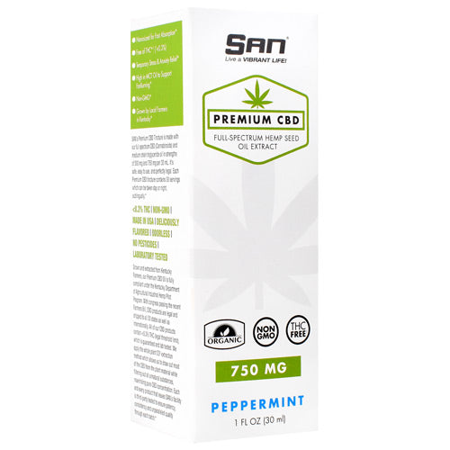 Premium Cbd, Peppermint, 1 fl oz. (750mg)