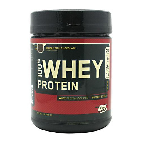 100% Whey Protein, Double Rich Chocolate, 1 lb (450 g)