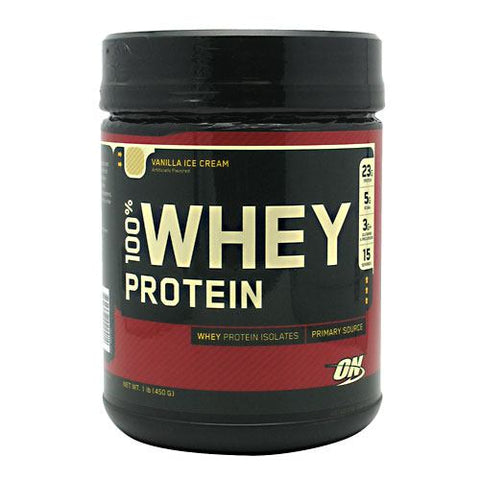 100% Whey Protein, Vanilla Ice Cream, 1 lb (450 g)