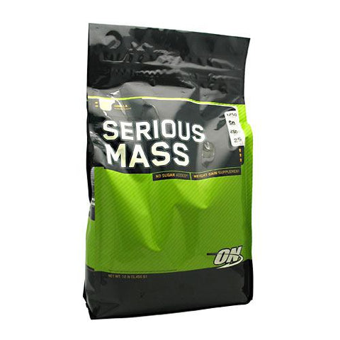 Serious Mass, Vanilla, 12 lbs (5,455 g)