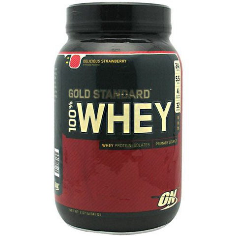 100% Whey, Delicious Strawberry, 2 lbs (909g)