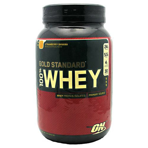 100% Whey, Strawberry Banana, 2 lb (912 g)