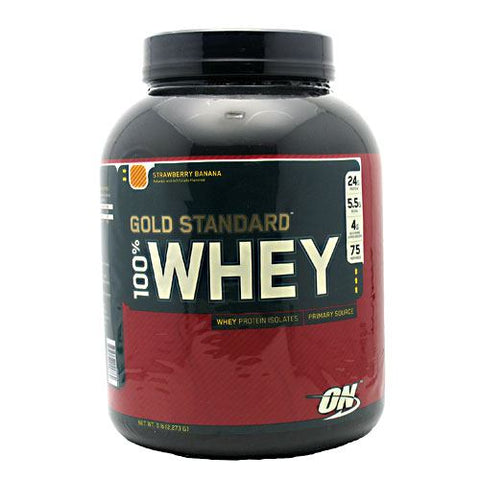 100% Whey, Strawberry Banana, 5 lb (2,273g)