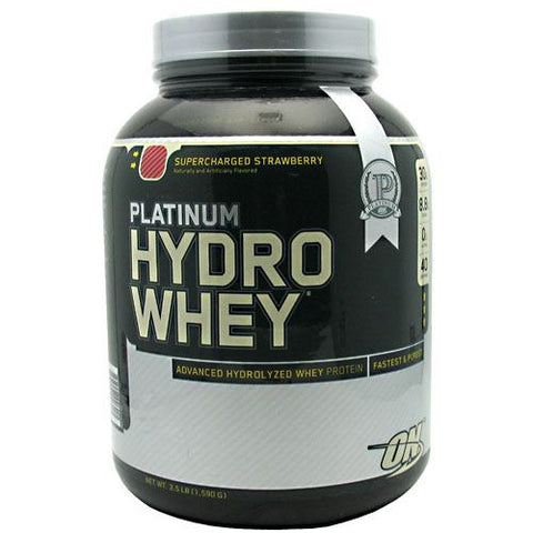 Hydrowhey, Supercharged Strawberry, 3.5 lb (1,590 G)