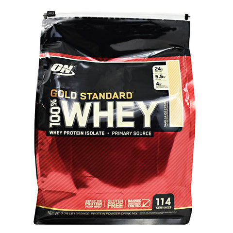 100% Whey, Vanilla Ice Cream, 114 Servings (7.79 lb)