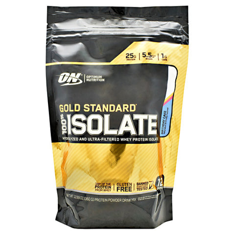 100% Isolate, Birthday Cake, 12 Servings (12.69 oz)