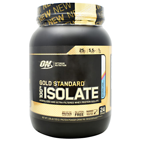 100% Isolate, Birthday Cake, 24 Servings (1.58 lb)