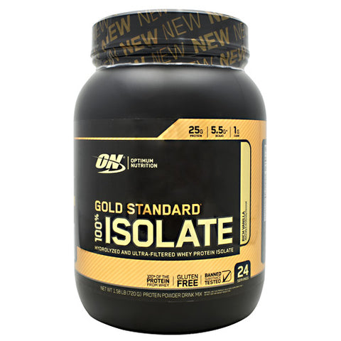 100% Isolate, Rich Vanilla, 24 Servings (1.58 lb)