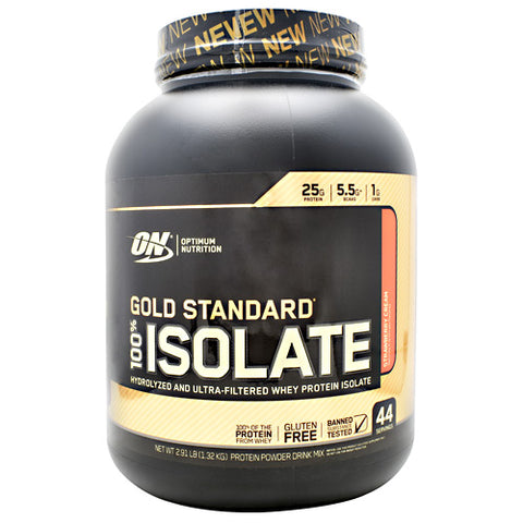 100% Isolate, Strawberry Cream, 44 Servings (2.91 lb)