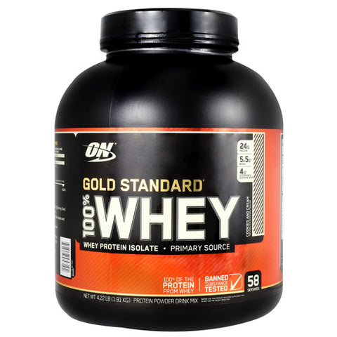 100% Whey, Cookies N' Cream, 58 Servings (4.22 lb)