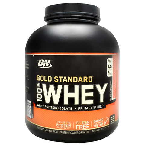 100% Whey, Delicious Strawberry, 58 Servings (3.96 lb)