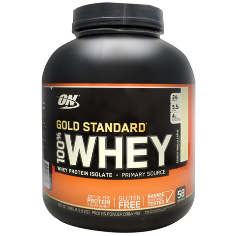 100% Whey, French Vanilla Creme, 58 Servings (3.96 lb)