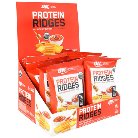 Protein Ridges, Honey Sriracha, 10 (1.38 oz) Bags