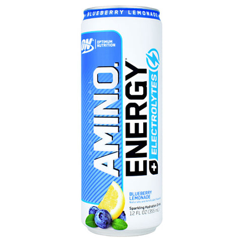 Amino Energy + Electrolytes Rtd, Blueberry Lemonade, 12 (12 fl oz) Cans