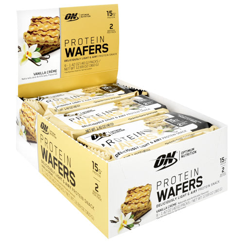 Protein Wafers, Vanilla Creme, 9 (1.42 oz) Packs