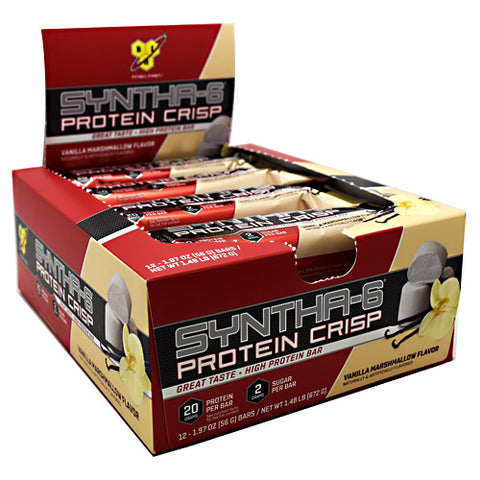 Syntha-6 Protein Crisp, Vanilla Marshmallow, 12 - 1.97 OZ (56G) Bars