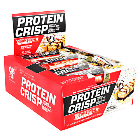 Protein Crisp, Birthday Cake Remix, 12 (2.01oz) Bars