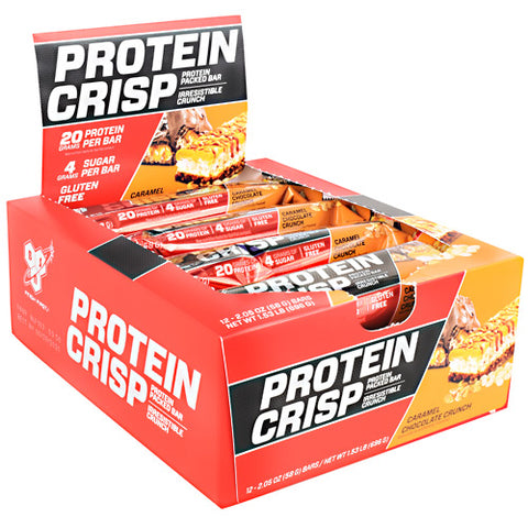 Protein Crisp Bar, Caramel Chocolate Crunch, 12 (58g) bars