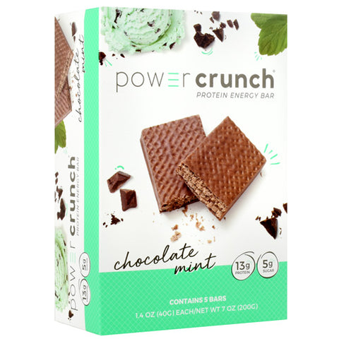 Power Crunch, Chocolate Mint, 5 (1.4 oz) Bars