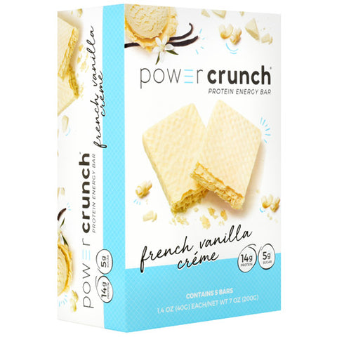 Power Crunch, French Vanilla Creme, 5 (1.4 oz) Bars