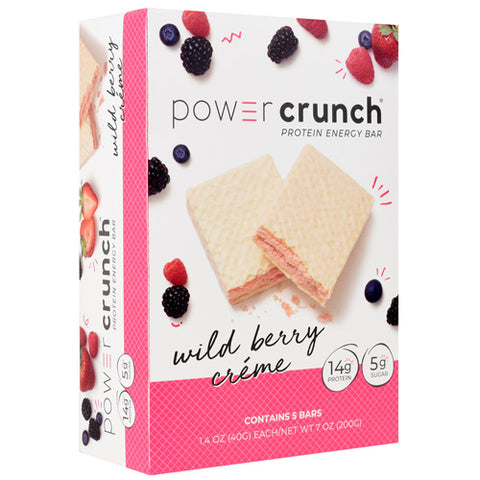 Power Crunch,wild Berry Creme, 5- 1.4 oz (40g) Bars