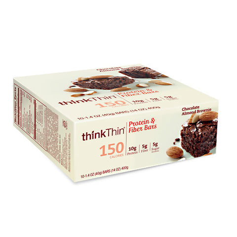 Think Thin Lean, Chocolate Almond Brownie, 10 - 40g bars